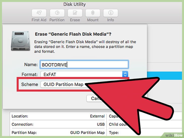 Format flash drive for mac and pc